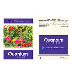 Qfb Zinnia Seed Packets